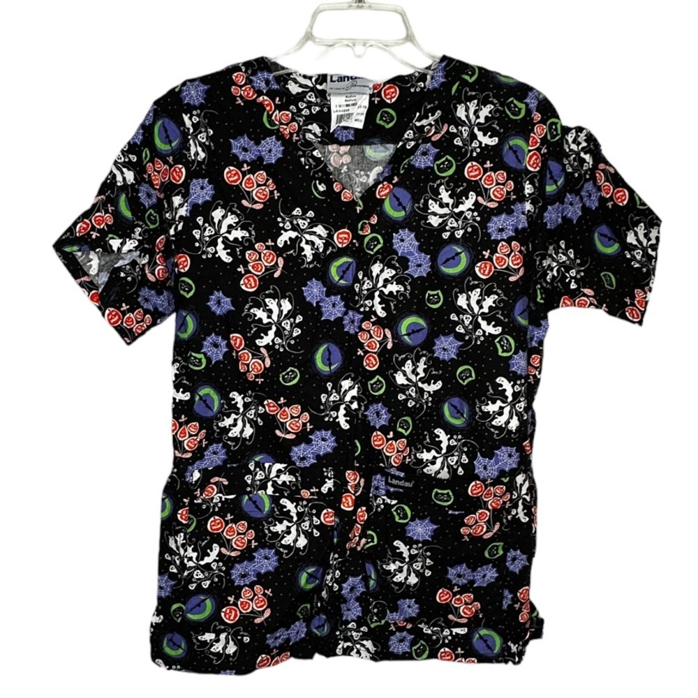 Landau Halloween Scrub‎ Shirt